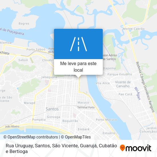 Rua Uruguay mapa