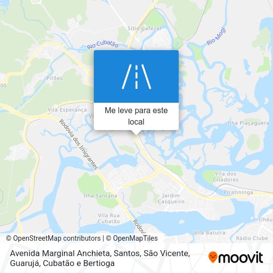 Avenida Marginal Anchieta mapa