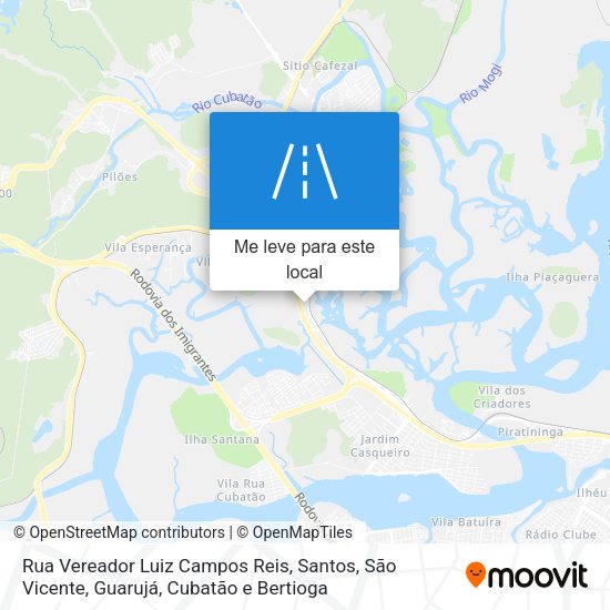 Rua Vereador Luiz Campos Reis mapa