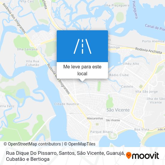 Rua Dique Do Pissarro mapa