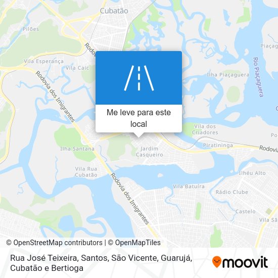 Rua José Teixeira mapa