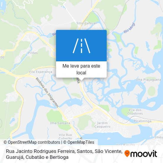 Rua Jacinto Rodrigues Ferreira mapa