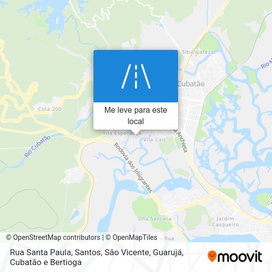 Rua Santa Paula mapa