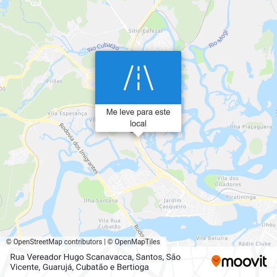 Rua Vereador Hugo Scanavacca mapa