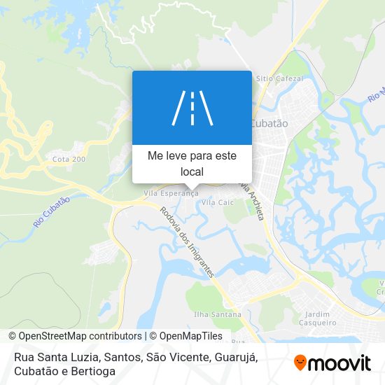 Rua Santa Luzia mapa