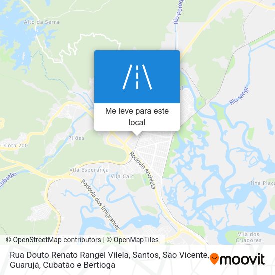 Rua Douto Renato Rangel Vilela mapa