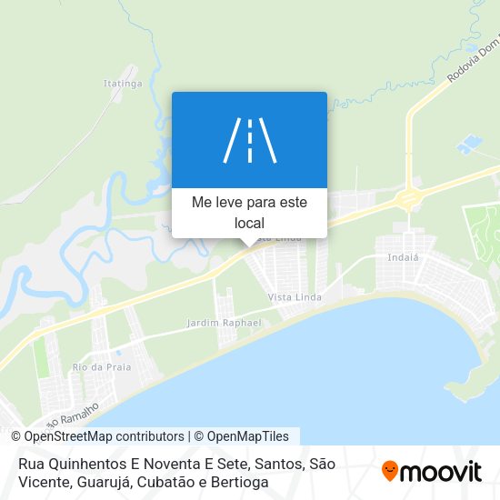 Rua Quinhentos E Noventa E Sete mapa