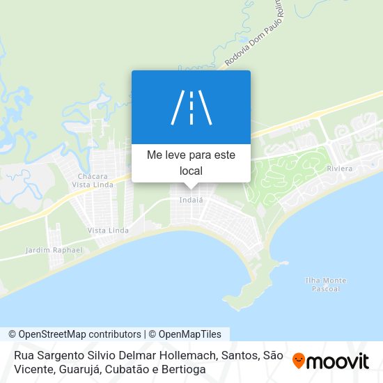 Rua Sargento Silvio Delmar Hollemach mapa