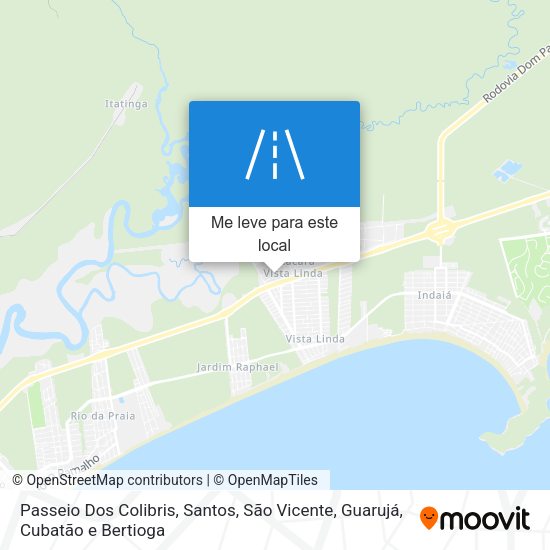 Passeio Dos Colibris mapa