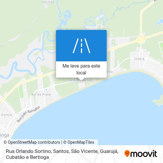 Rua Orlando Sortino mapa