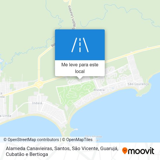 Alameda Canavieiras mapa