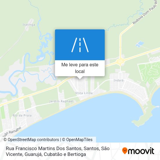 Rua Francisco Martins Dos Santos mapa