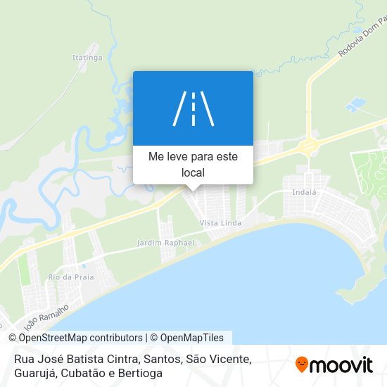 Rua José Batista Cintra mapa