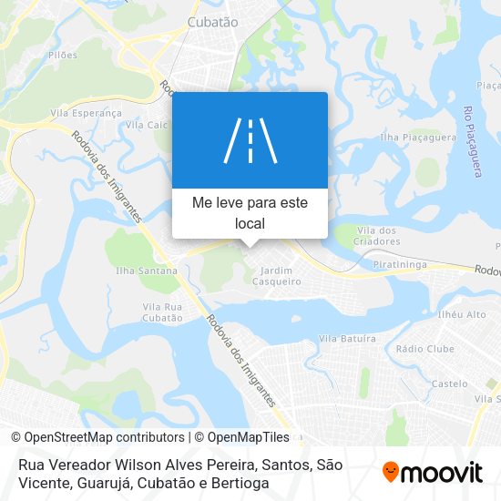Rua Vereador Wilson Alves Pereira mapa