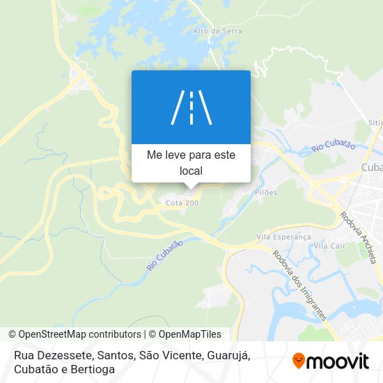 Rua Dezessete mapa