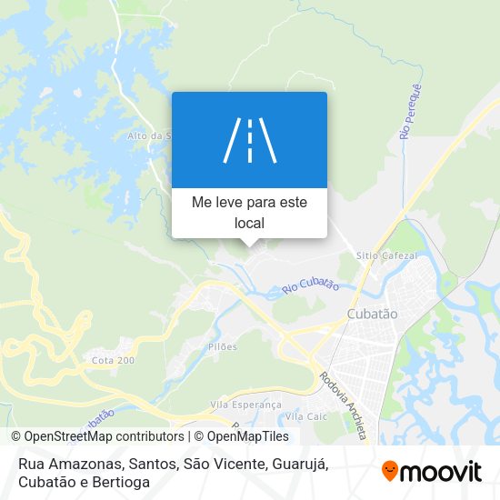 Rua Amazonas mapa