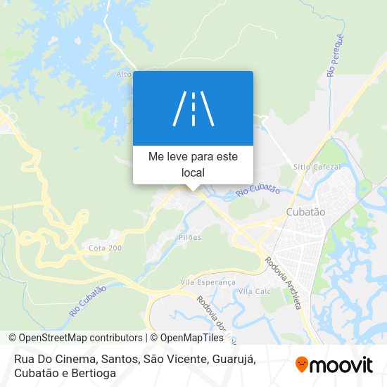 Rua Do Cinema mapa
