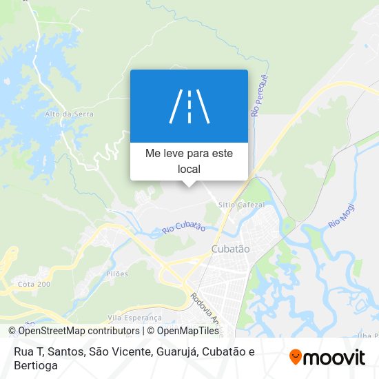 Rua T mapa