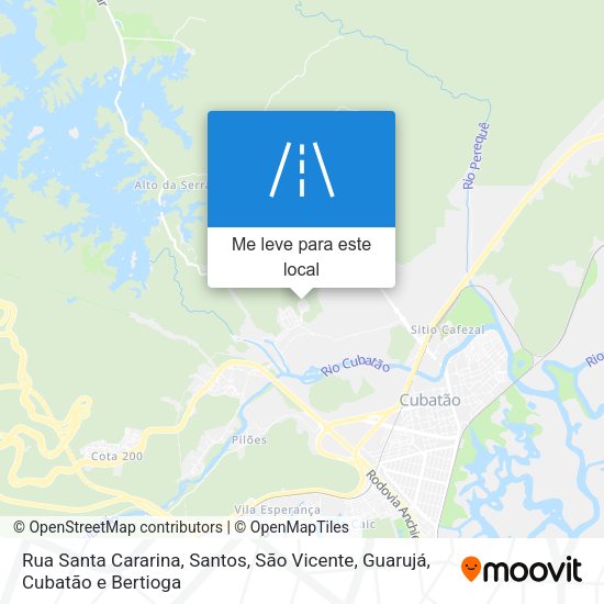 Rua Santa Cararina mapa