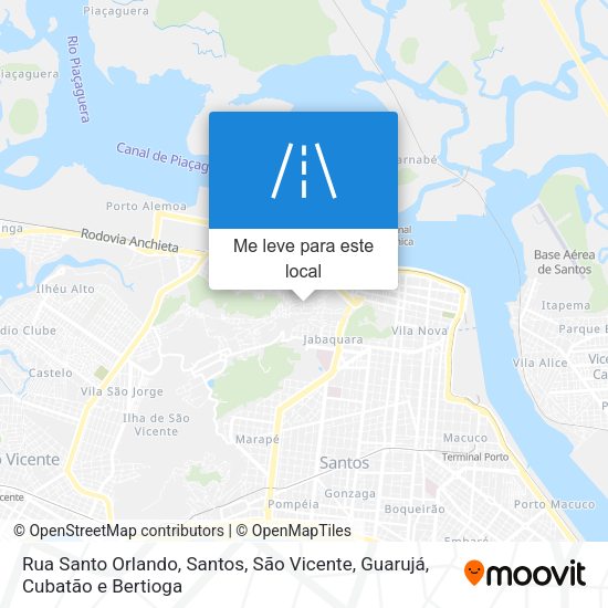 Rua Santo Orlando mapa