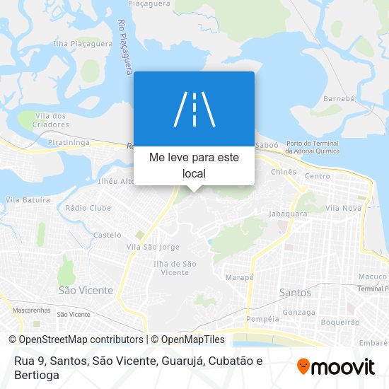 Rua 9 mapa