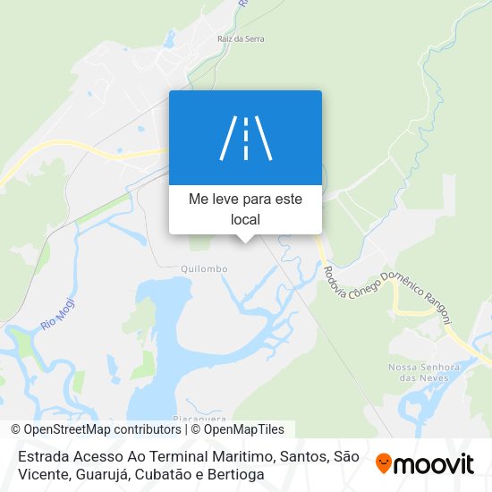 Estrada Acesso Ao Terminal Maritimo mapa