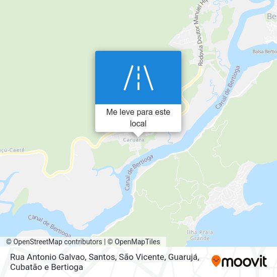 Rua Antonio Galvao mapa