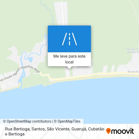 Rua Bertioga mapa