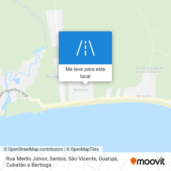 Rua Merlin Júnior mapa