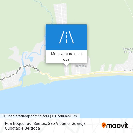 Rua Boqueirão mapa