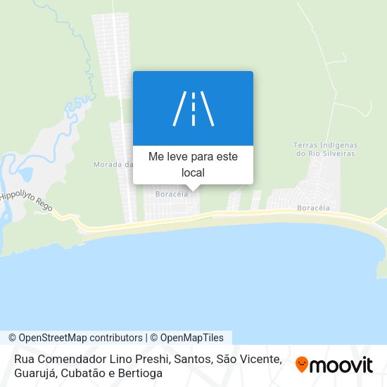 Rua Comendador Lino Preshi mapa