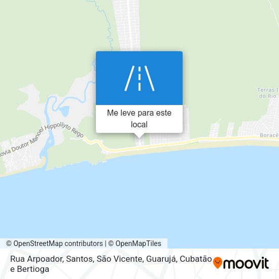 Rua Arpoador mapa