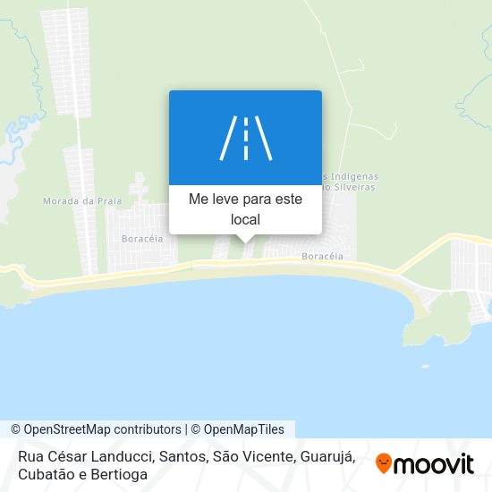Rua César Landucci mapa