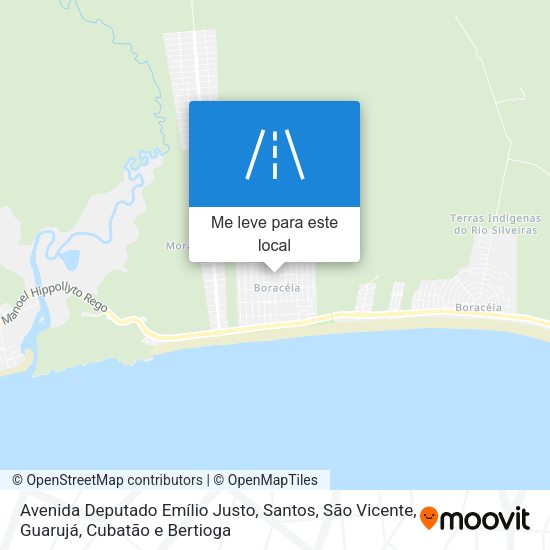 Avenida Deputado Emílio Justo mapa