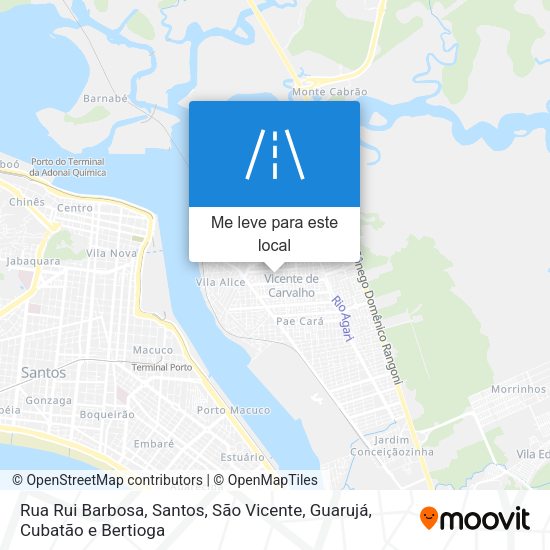 Rua Rui Barbosa mapa