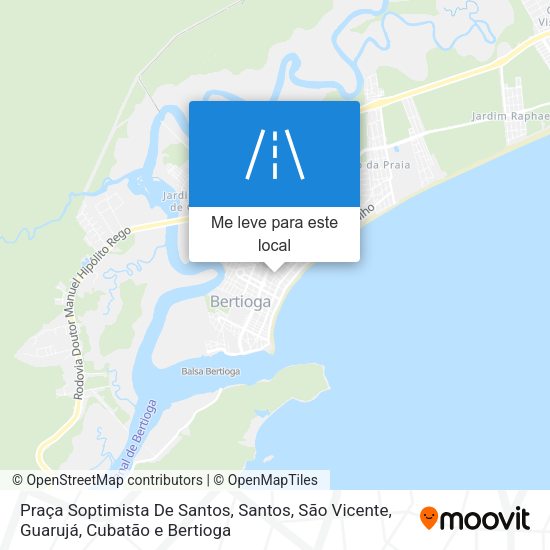 Praça Soptimista De Santos mapa