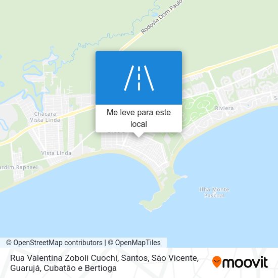 Rua Valentina Zoboli Cuochi mapa