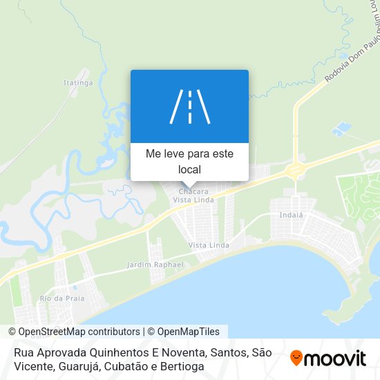 Rua Aprovada Quinhentos E Noventa mapa