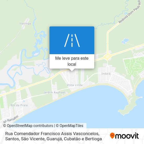 Rua Comendador Francisco Assis Vasconcelos mapa
