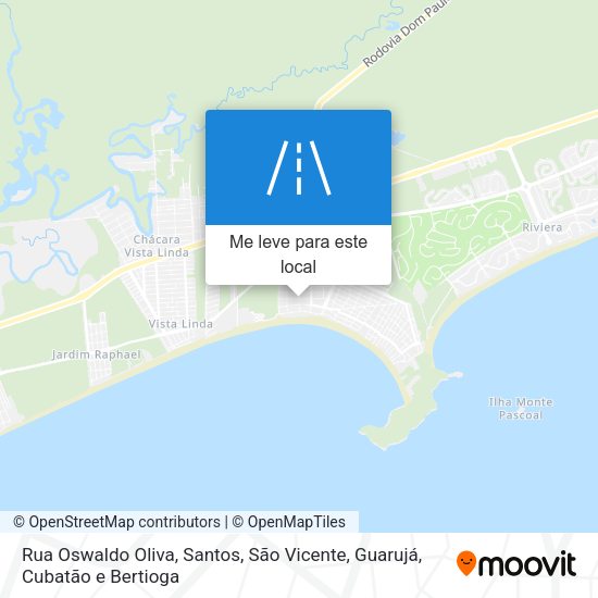 Rua Oswaldo Oliva mapa