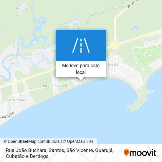Rua João Buchara mapa