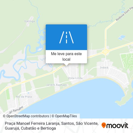 Praça Manoel Ferreira Laranja mapa