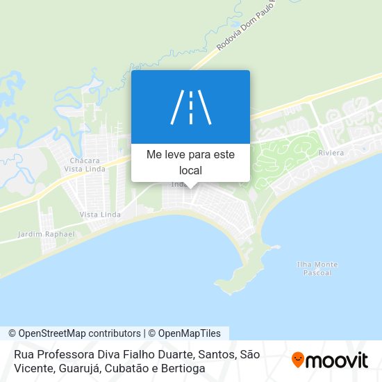 Rua Professora Diva Fialho Duarte mapa