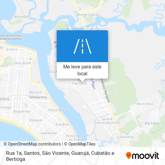 Rua 1a mapa