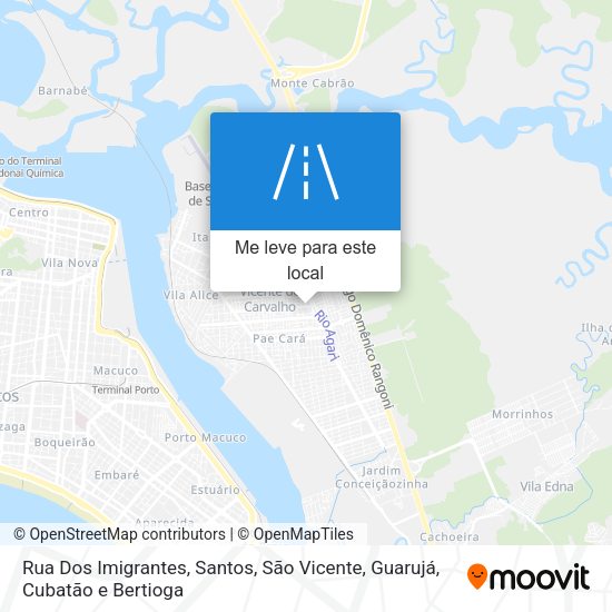 Rua Dos Imigrantes mapa