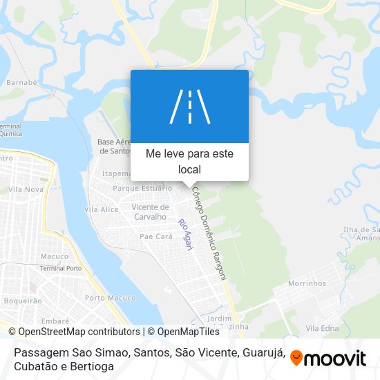 Passagem Sao Simao mapa