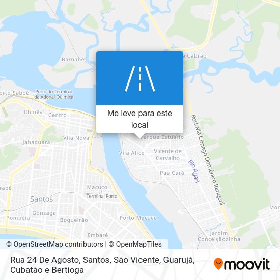 Rua 24 De Agosto mapa