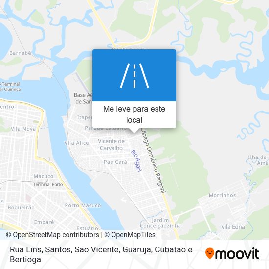 Rua Lins mapa
