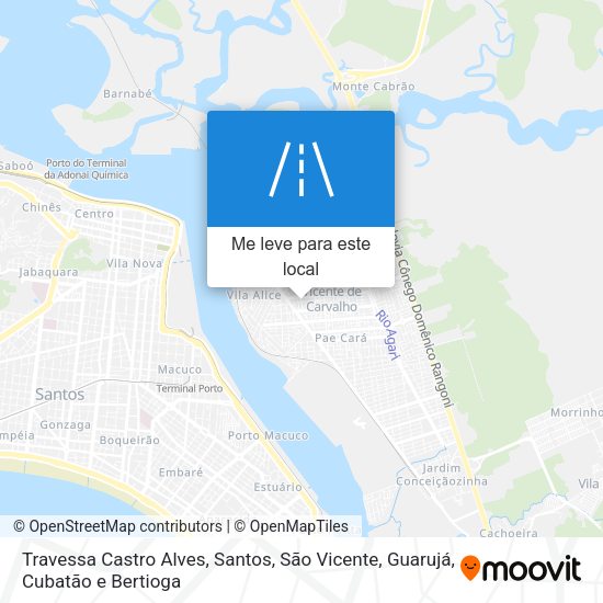 Travessa Castro Alves mapa