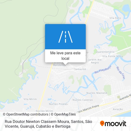 Rua Doutor Newton Classem Moura mapa